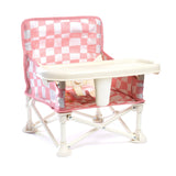 IZIMINI portable baby chair pink checkprint